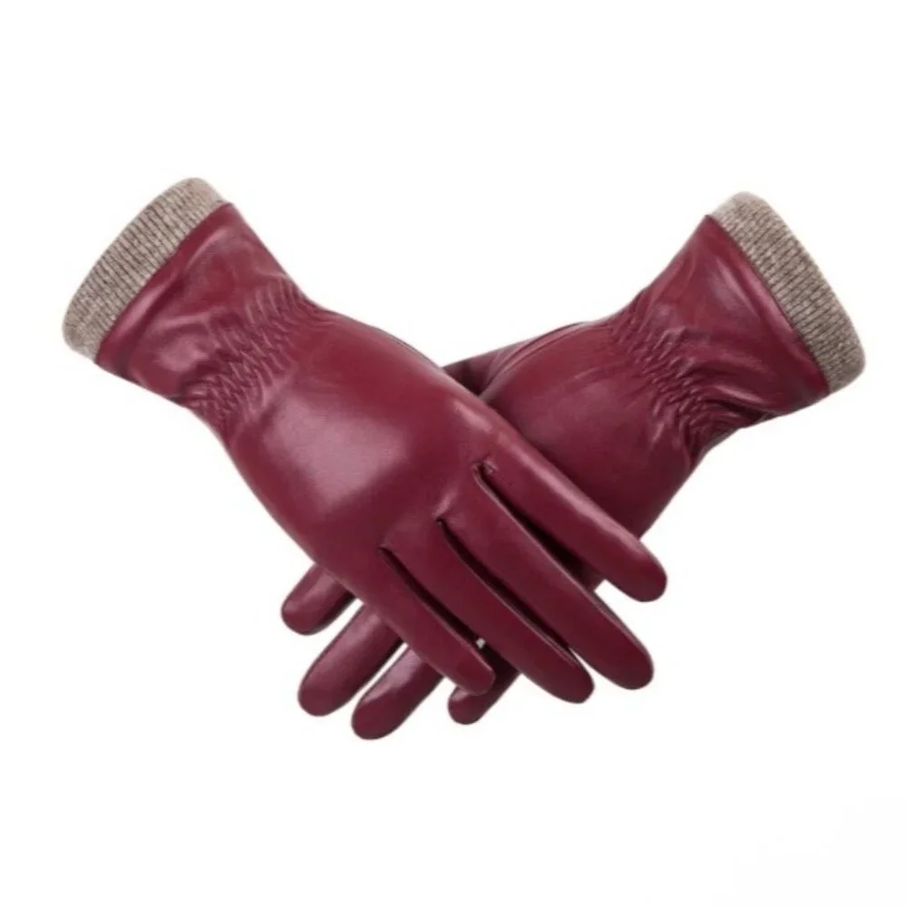 REDESS Winter Gloves Wool Lined Touchscreen Texting Women Gloves Size Small-Med